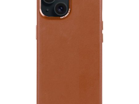 Decoded iPhone 15 Læder Cover - MagSafe Kompatibel - Tan Online Hot Sale