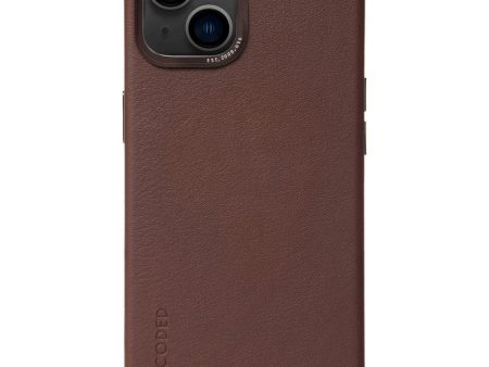 Decoded iPhone 14 Læder Cover - MagSafe Kompatibel - Brown Online Hot Sale