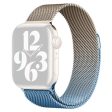 Apple Watch (38 40 SE 41 42mm) Gradient Magnetisk Stål Rem - Guld   Blå Supply