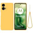 Motorola Moto G04   G24   G24 Power Liquid Silikone Cover m. Strop - Gul Sale