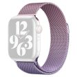 Apple Watch (38 40 SE 41 42mm) Gradient Magnetisk Stål Rem - Lyserød   Lilla Online Sale