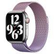 Apple Watch (38 40 SE 41 42mm) Gradient Magnetisk Stål Rem - Lyserød   Lilla Online Sale