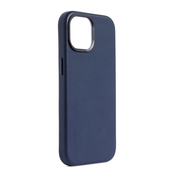 Decoded iPhone 15 Pro Læder Cover - MagSafe Kompatibel - True Navy Supply