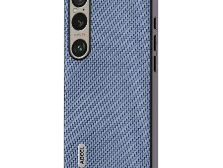 Sony Xperia 1 VI Carbon Fiber Læderbetrukket Cover - Lyseblå Online now