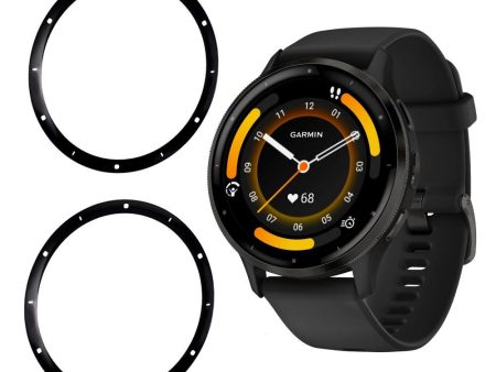 Garmin Venu 3 PMMA Plastik Skærmbeskyttelse - Sort Kant For Cheap