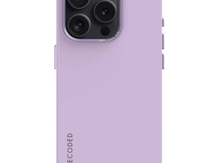 Decoded iPhone 15 Pro AntiMicrobial Silikone Cover - MagSafe Kompatibel - Lavender Online Sale