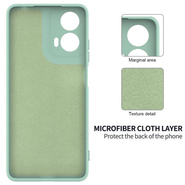 Motorola Moto G04   G24   G24 Power Liquid Silikone Cover m. Strop - Grøn Sale