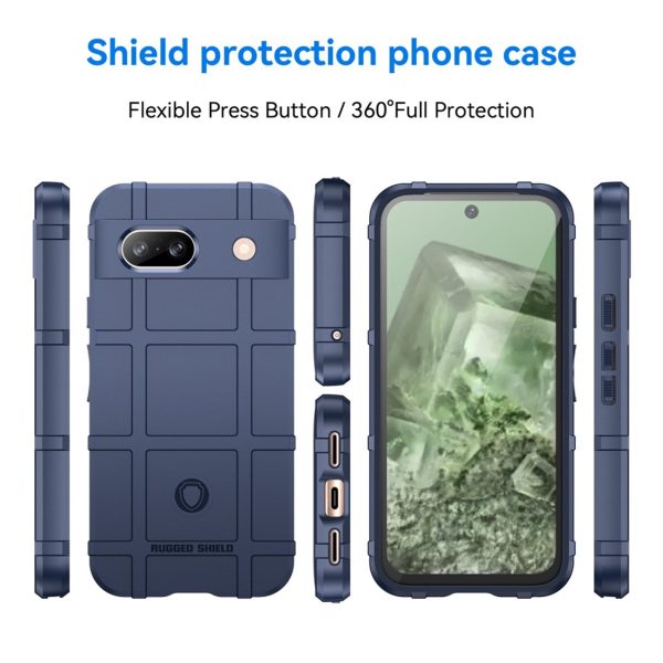 Google Pixel 8a Rugged Shield Series Håndværker Cover - Blå Sale