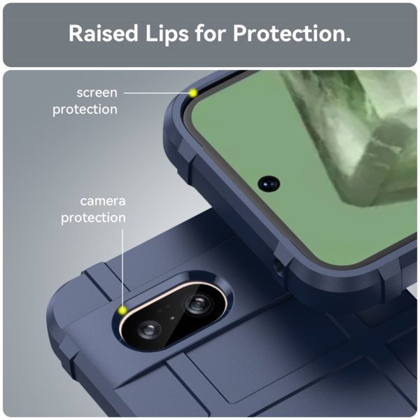 Google Pixel 8a Rugged Shield Series Håndværker Cover - Blå Sale