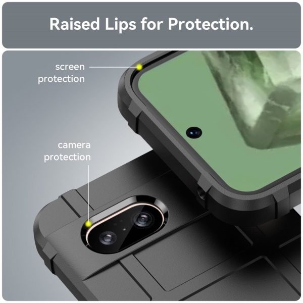 Google Pixel 8a Rugged Shield Series Håndværker Cover - Sort Online now