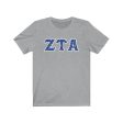 Zeta Tau Alpha Printed Letters | USA Stars T-Shirt Online now