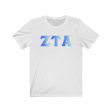 Zeta Tau Alpha Printed Letters | Oceans T-Shirt on Sale