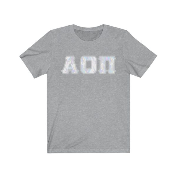 Alpha Omicron Pi Printed Letters | Pastel Tie-Dye T-Shirt Hot on Sale