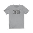 Chi Omega Printed Letters | Zebra Print T-Shirt Online