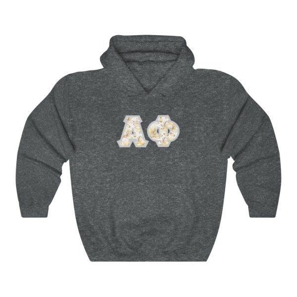 Alpha Phi Printed Letters | Golden Lotus Hoodie Online Sale