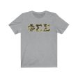 Phi Sigma Sigma Printed Letters | Camouflage T-Shirt Fashion