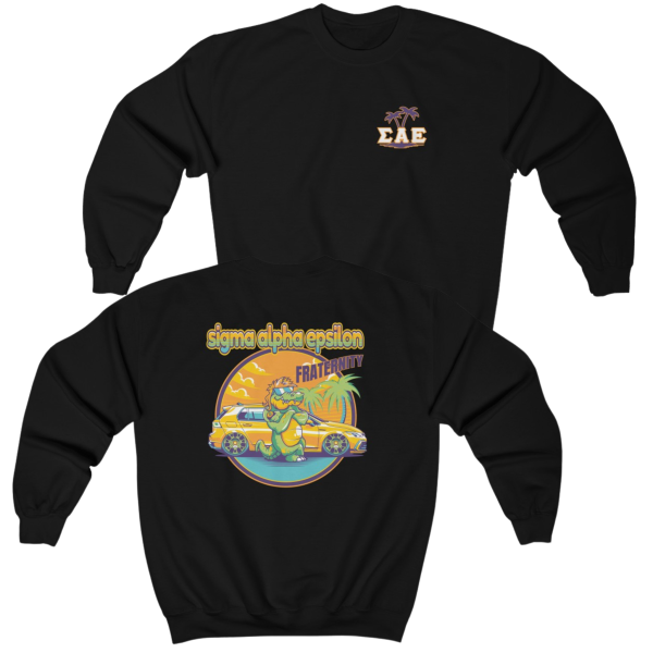 Sigma Alpha Epsilon Graphic Crewneck Sweatshirt | Cool Croc Online Hot Sale