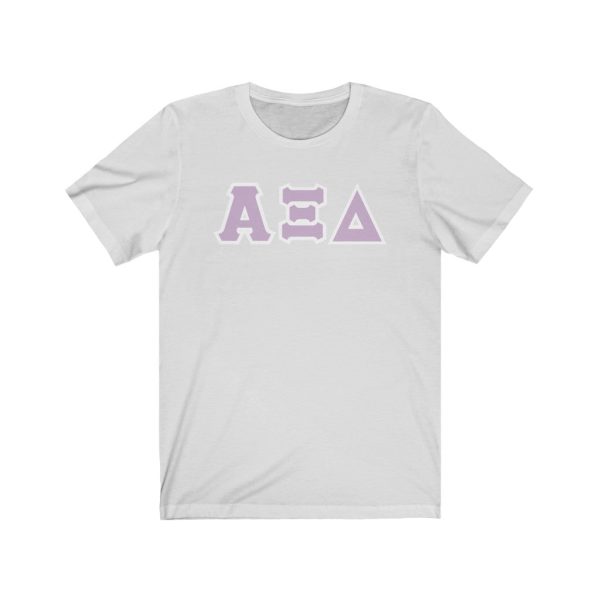 AXiD Print Letters | Loyal Lavender & White Border T-Shirt Sale