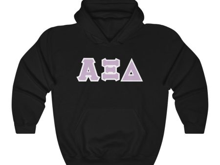 AXiD Print Letters | Loyal Lavender & White Border Hoodie For Sale