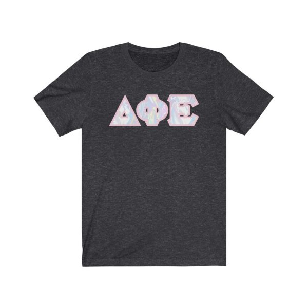 Delta Phi Epsilon Printed Letters | Pastel Tie-Dye T-Shirt Supply