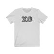 Chi Omega Printed Letters | Zebra Print T-Shirt Online