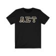 Alpha Sigma Tau Printed Letters | Golden Lotus T-Shirt For Discount