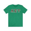 Alpha Sigma Tau Printed Letters | Golden Lotus T-Shirt For Discount