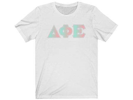 Delta Phi Epsilon Printed Letters | Dreams T-Shirt Sale