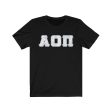 Alpha Omicron Pi Printed Letters | Pastel Tie-Dye T-Shirt Hot on Sale