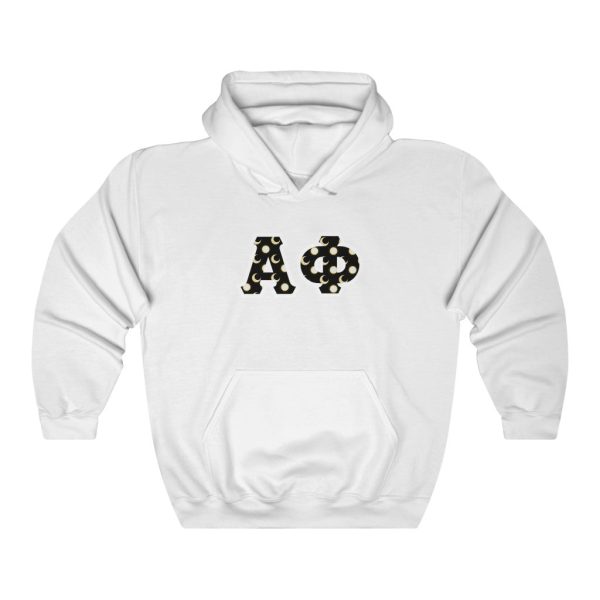 Alpha Phi Printed Letters | Sun and Moon Hoodie For Discount