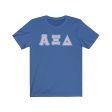 AXiD Printed Letters | Pink with Cyan Border T-Shirt Hot on Sale