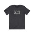 Chi Omega Printed Letters | Zebra Print T-Shirt Online