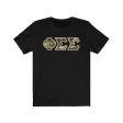 Phi Sigma Sigma Printed Letters | Camouflage T-Shirt Fashion