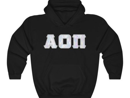 Alpha Omicron Pi Printed Letters | Pastel Tie-Dye Hoodie For Discount