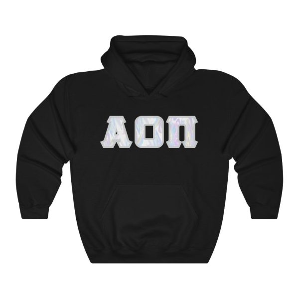 Alpha Omicron Pi Printed Letters | Pastel Tie-Dye Hoodie For Discount