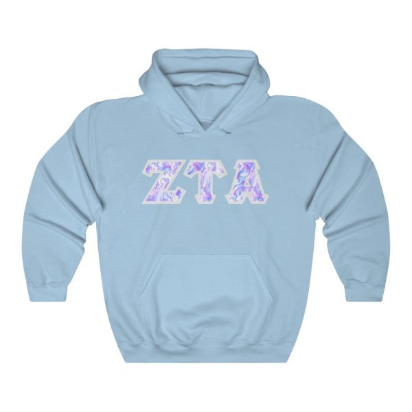 ZTA Printed Letters | Cotton Candy Tie-Dye Hoodie For Sale