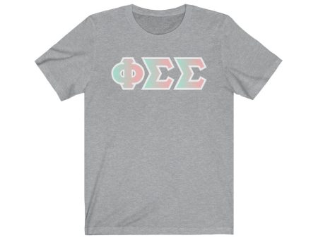 Phi Sigma Sigma Printed Letters | Dreams T-Shirt Online Sale