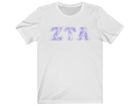 ZTA Printed Letters | Cotton Candy Tie-Dye T-Shirt For Discount