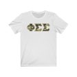 Phi Sigma Sigma Printed Letters | Camouflage T-Shirt Fashion