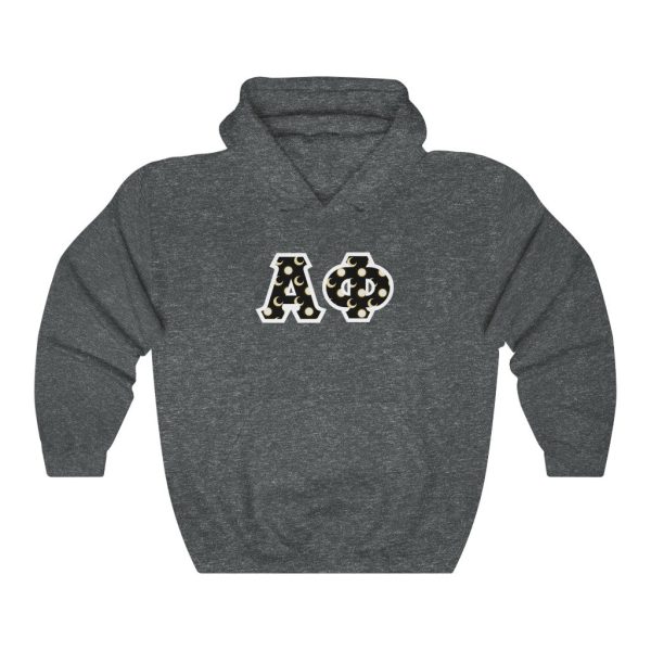 Alpha Phi Printed Letters | Sun and Moon Hoodie For Discount