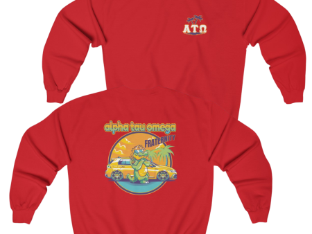 Alpha Tau Omega Graphic Crewneck Sweatshirt | Cool Croc Online