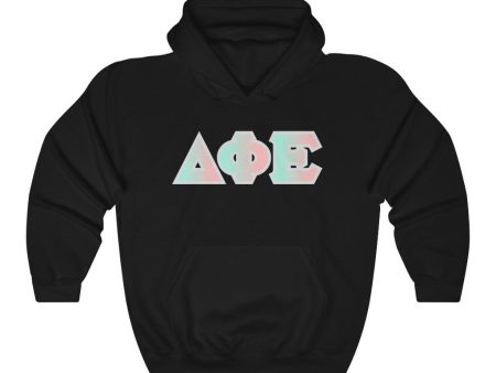 Delta Phi Epsilon Printed Letters | Dreams Hoodie Online