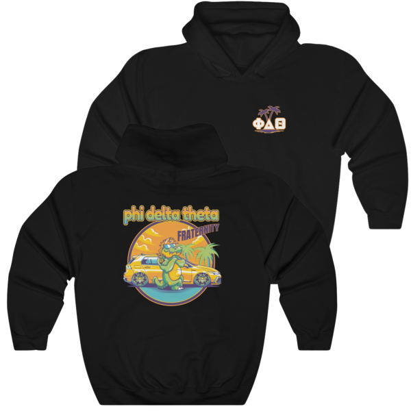 Phi Delta Theta Graphic Hoodie | Cool Croc For Cheap