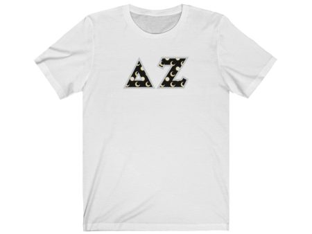 Delta Zeta Printed Letters | Sun and Moon T-Shirt Sale