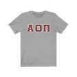 Alpha Omicron Pi Printed Letters | Roses T-Shirt Supply