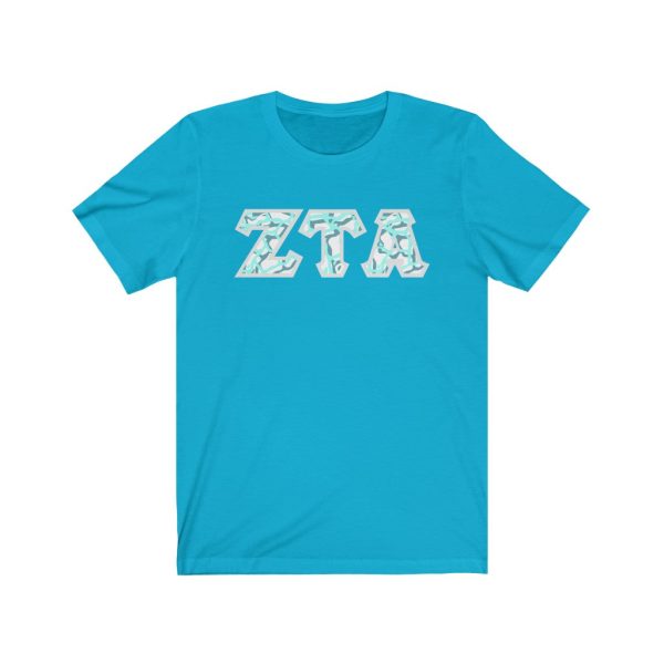 Zeta Tau Alpha Printed Letters | Under the Sea T-Shirt Supply