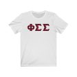 Phi Sigma Sigma Printed Letters | Buffalo Plaid T-Shirt Online Hot Sale