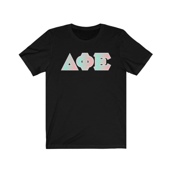 Delta Phi Epsilon Printed Letters | Dreams T-Shirt Sale