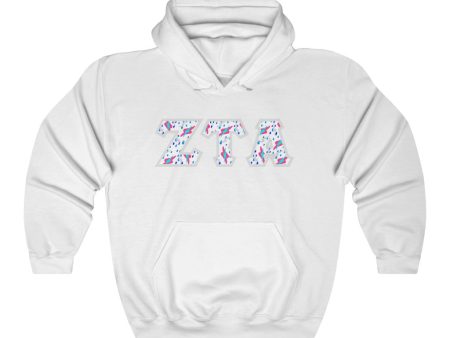 ZTA Printed Letters | Bayside White Hoodie Online now