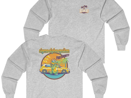 Sigma Alpha Epsilon Graphic Long Sleeve | Cool Croc Hot on Sale